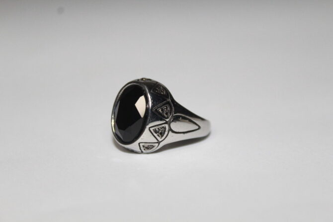 Obsidian Elegance Ring
