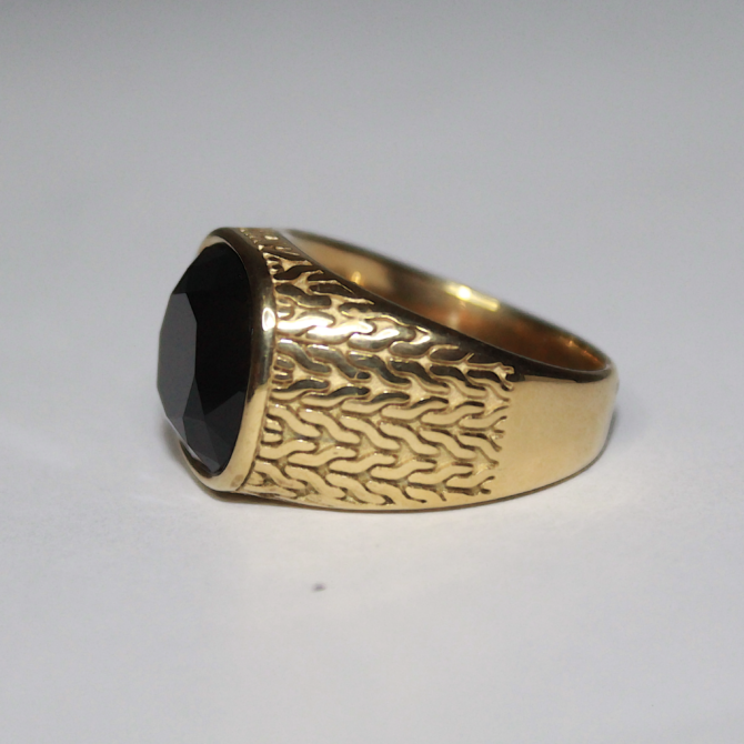 Midnight Gold Ring