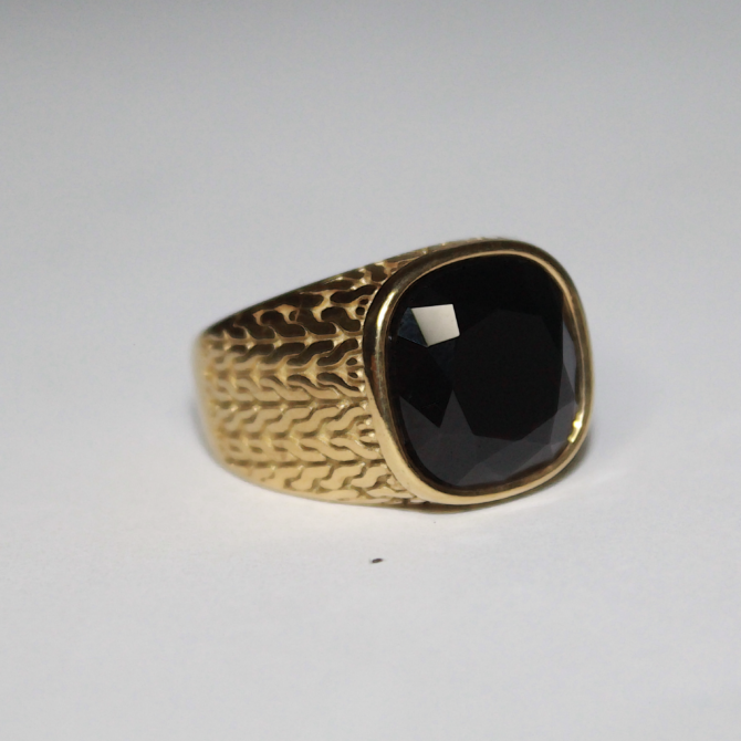 Midnight Gold Ring