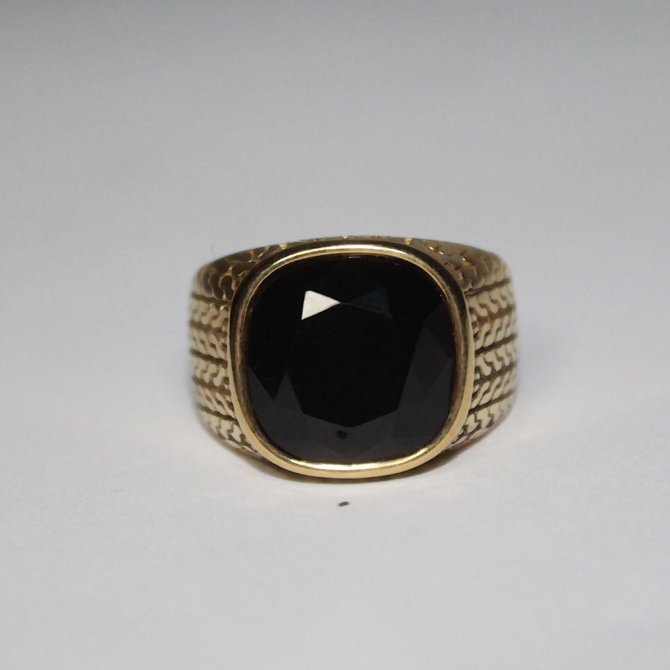 Midnight Gold Ring