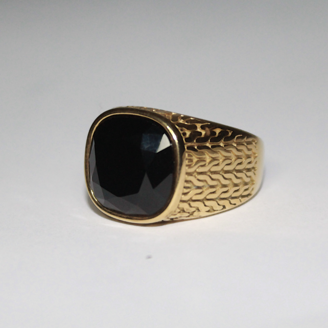 Midnight Gold Ring
