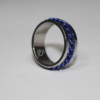 21 Stainless Steel Blue Chain Ring