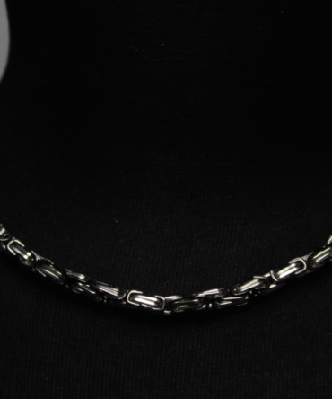 Silver Black Byzantine Link