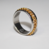 Stainless Steel Gold Chain Ring
