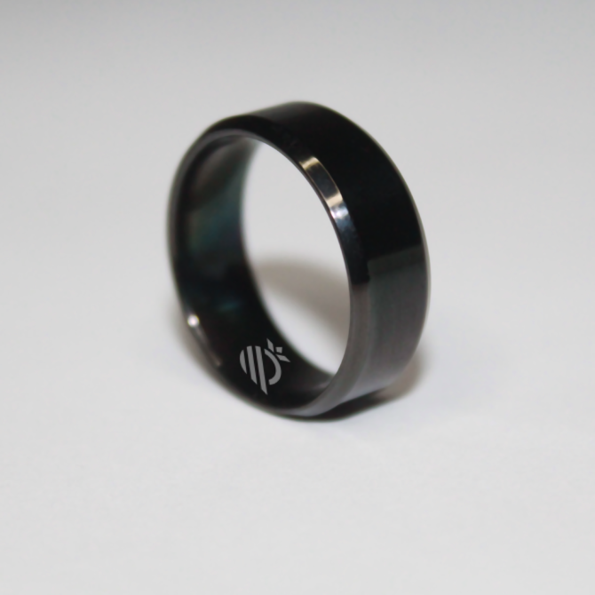 Black Stainless steel Ring