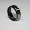 Untitled-1 Stainless Steel Triple Line Mens Ring